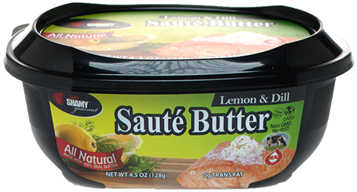 Lemon Dill Sauté Butter is great on fish, scallops, shrimp and all seafood.