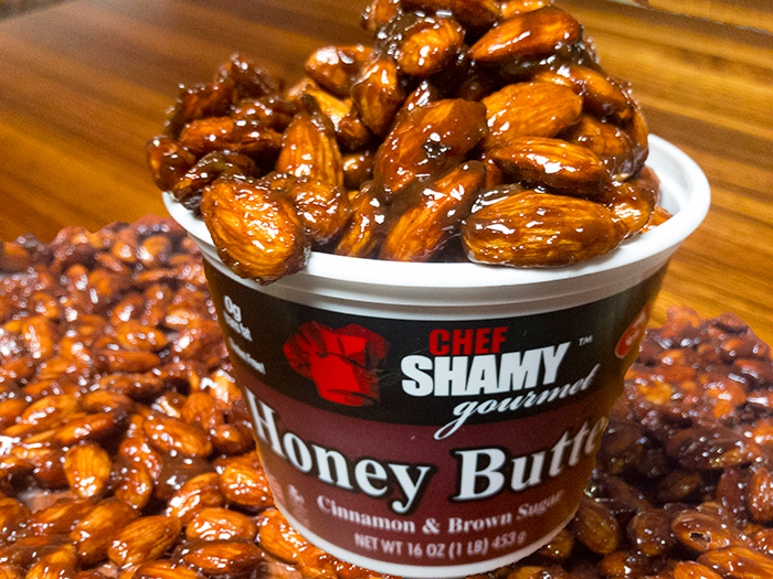 Have a taste of the holidays with some slow cooker candied cinnamon almonds.