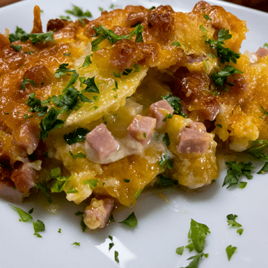 chef shamy garlic butter potato lasagna