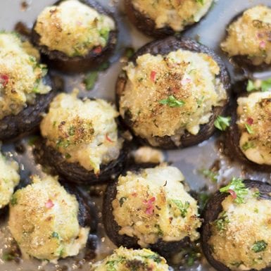 Chef Shamy Crab Stuffed Mushrooms Recipe