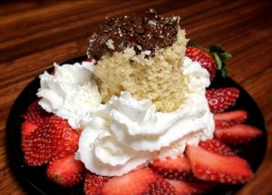 Chocolate Strawberry Mug Cake