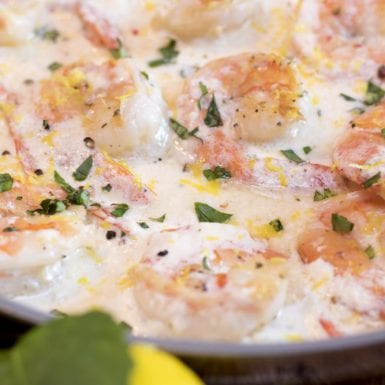 Creamy Lemon Garlic Shrimp Recipe