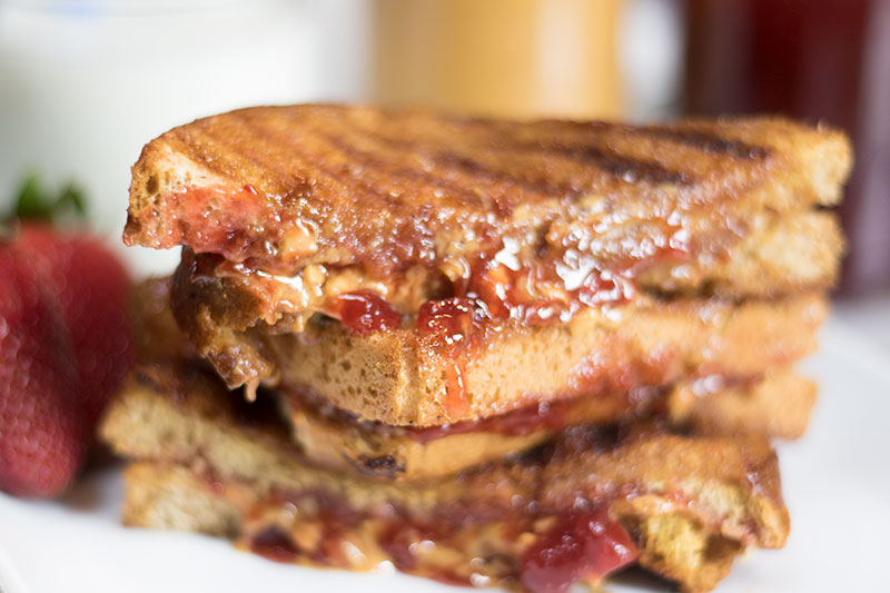 Cinnamon Grilled Peanut Butter and Jelly