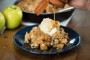 Cinnamon Caramel Apple Crisp