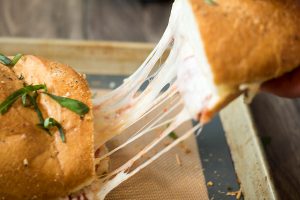 Garlic Bread Pizza Sandwich Recipe