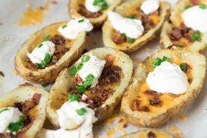 Garlic Loaded Potato Skins