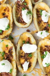 Garlic Loaded Potato Skins