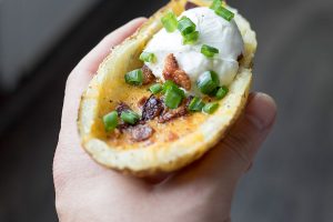 Garlic Loaded Potato Skins