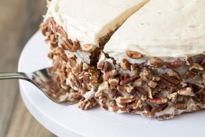 Carrot Cake with Cinnamon Cream Cheese Frosting