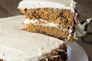 Carrot Cake with Cinnamon Cream Cheese Frosting