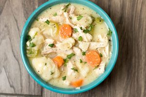 Chicken Soup with Garlic Dumplings