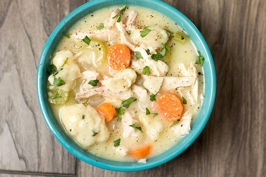 garlic-butter-dumpling-chicken-soup-04 - Chef Shamy