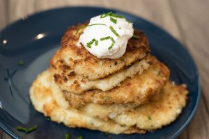 Parmesan Garlic Leftover Potato Pancakes