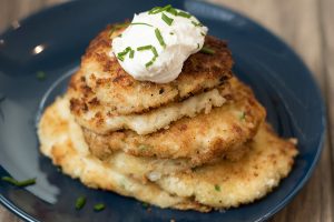 Parmesan Garlic Leftover Potato Pancakes