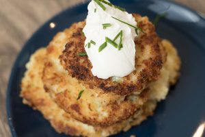 Parmesan Garlic Leftover Potato Pancakes