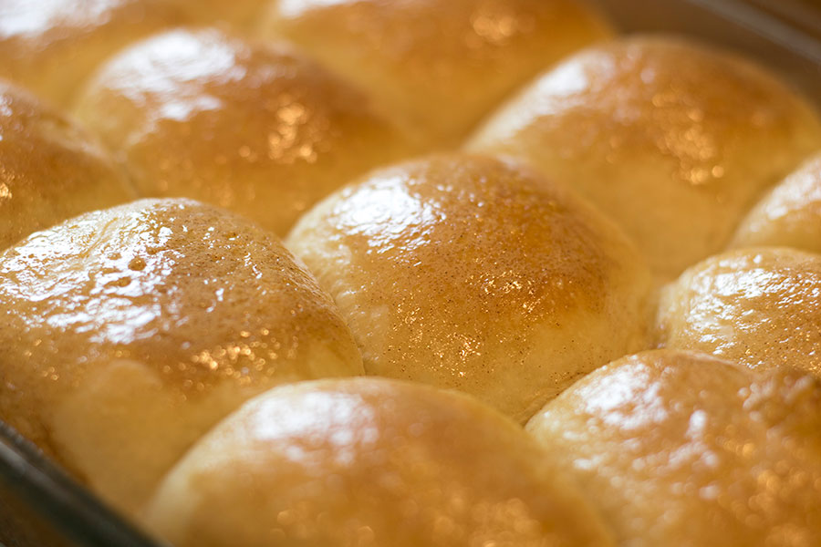 These Cinnamon Honey Butter Dinner Rolls go great with any entrée.