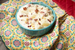 Garlic Ham and Potato Chowder