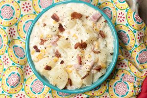 Garlic Ham and Potato Chowder