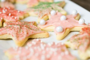 Strawberry Buttercream Frosted Sugar Cookies
