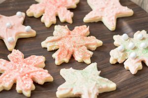 Strawberry Buttercream Frosted Sugar Cookies