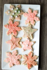 Strawberry Buttercream Frosted Sugar Cookies