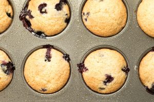 Vanilla Bean Blueberry Muffins