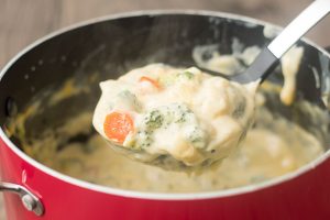 Garlic Broccoli Cheese Soup