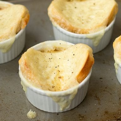 Elevate your French Onion Soup with garlic butter from Chef Shamy.