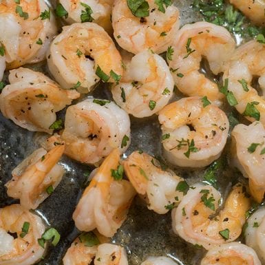 Ginger and Garlic Shrimp is easy to make with Chef Shamy’s delicious Garlic Butter.