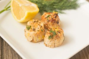 Lemon Dill Pan Seared Scallops