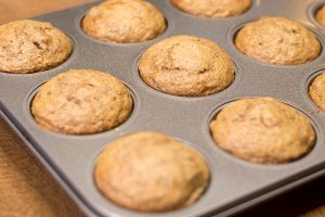 Whole Wheat Cinnamon Banana Muffins