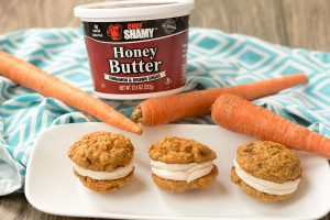 Cinnamon Carrot Cake Sandwich Cookies