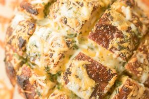 Cheesy Garlic Herb Pull Apart AKA Crack Bread