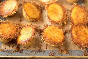 Crispy Garlic Parmesan Potatoes