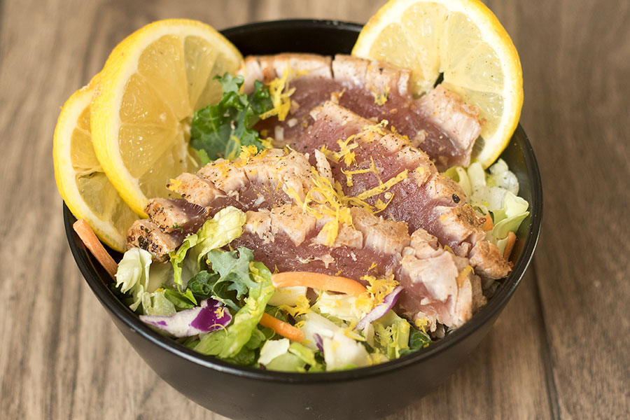 Seared Ahi Tuna Steak Salad