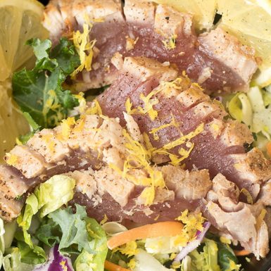 Seared Ahi Tuna Steak Salad