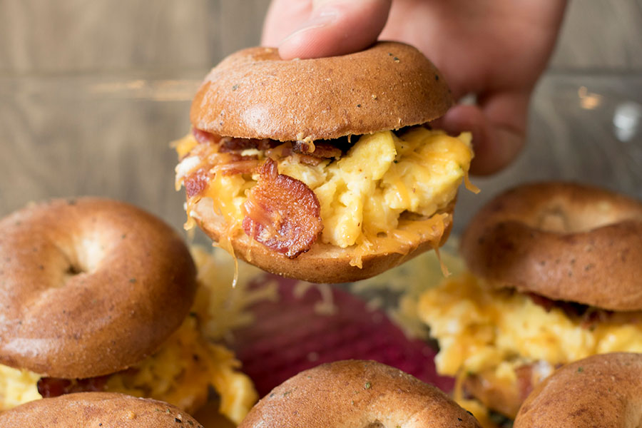 Bacon Egg and Cheese Breakfast Sliders