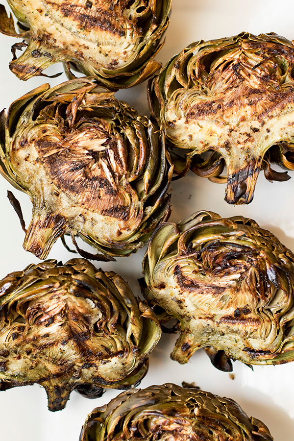 Garlic Grilled Artichokes