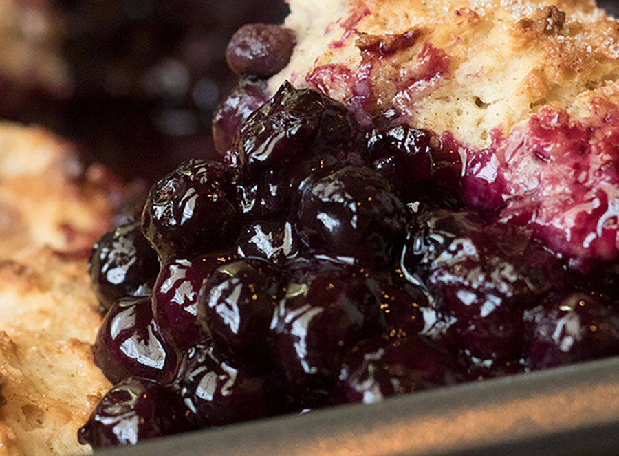 Cinnamon Blueberry Cobbler