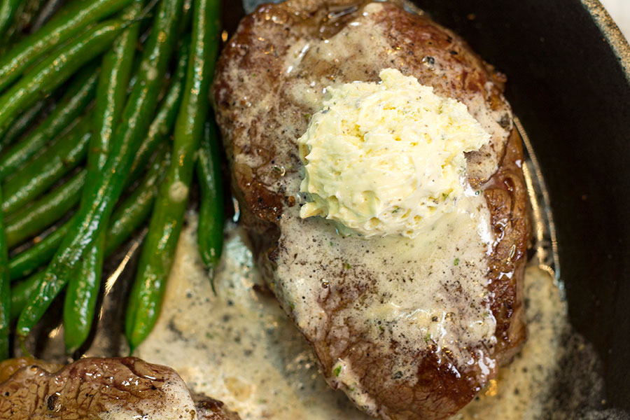 Filet Mignon with Garlic Butter