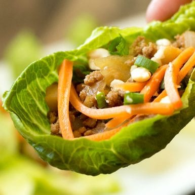 Healthy Asian Lettuce Wraps