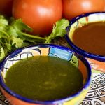 cilantro and ranchero sauces