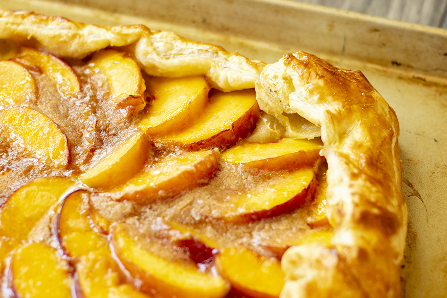Puff Pastry Peach Galette