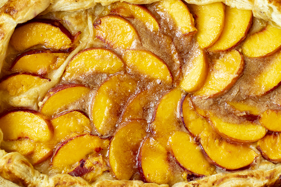 Puff Pastry Peach Galette