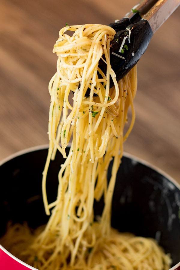 Garlic Parmesan Spaghetti