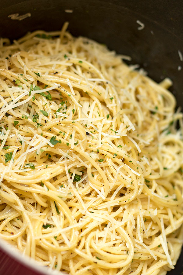 Garlic Parmesan Spaghetti