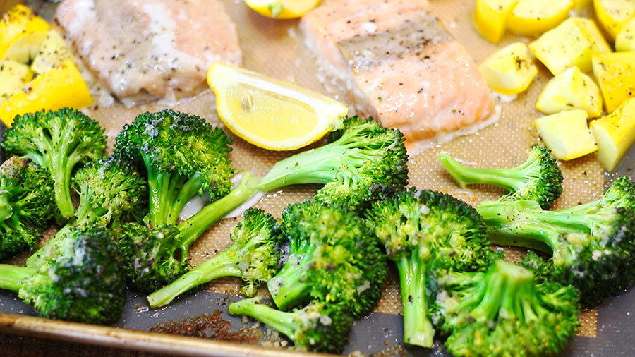 Sheet Pan Salmon and Vegetables