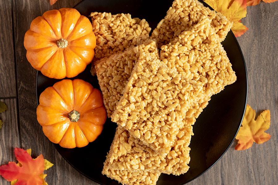 Pumpkin Spice Krispie Treats