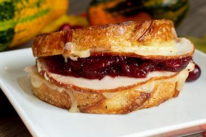 Turkey Cranberry Grilled Cheese