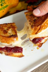 Turkey Cranberry Grilled Cheese